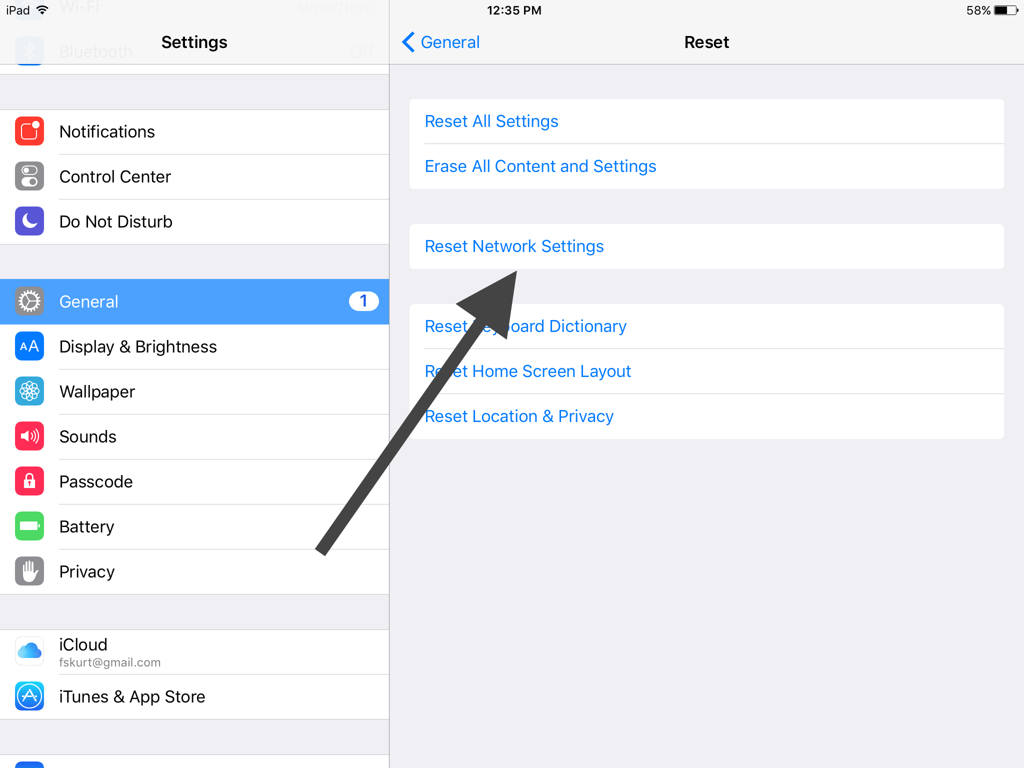 reset network settings via cmd