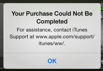 Your Purchase Could Not Be Completed Fix Macreports