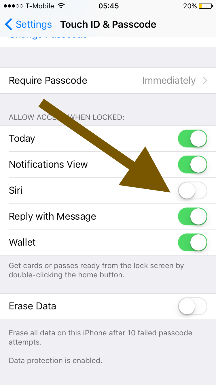 How To Disable Siri And Voice Control