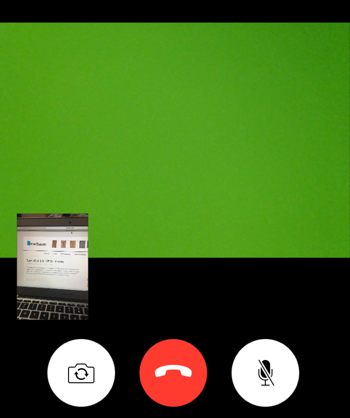 Accepting Always-On FaceTime Calls blayrlati facetime-green-screen