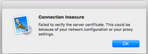 connection insecure