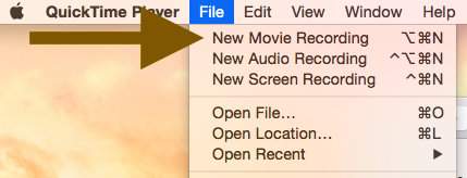 Quicktime new movie create