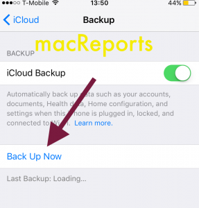 iPhone iCloud Backup