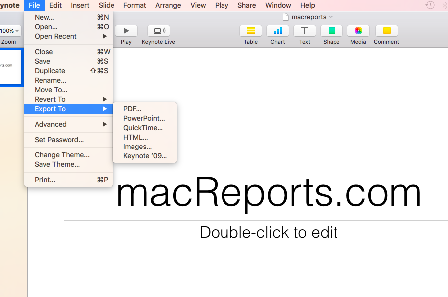 keynote mac 