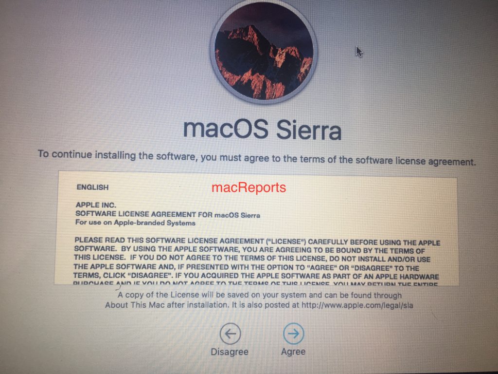 Mac OS terms