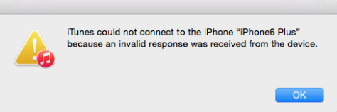 iTunes error fix