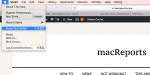 Mac OS force quit