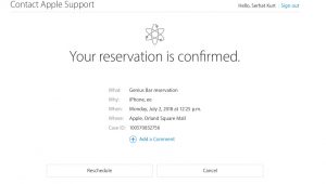 Genius Bar Reservation