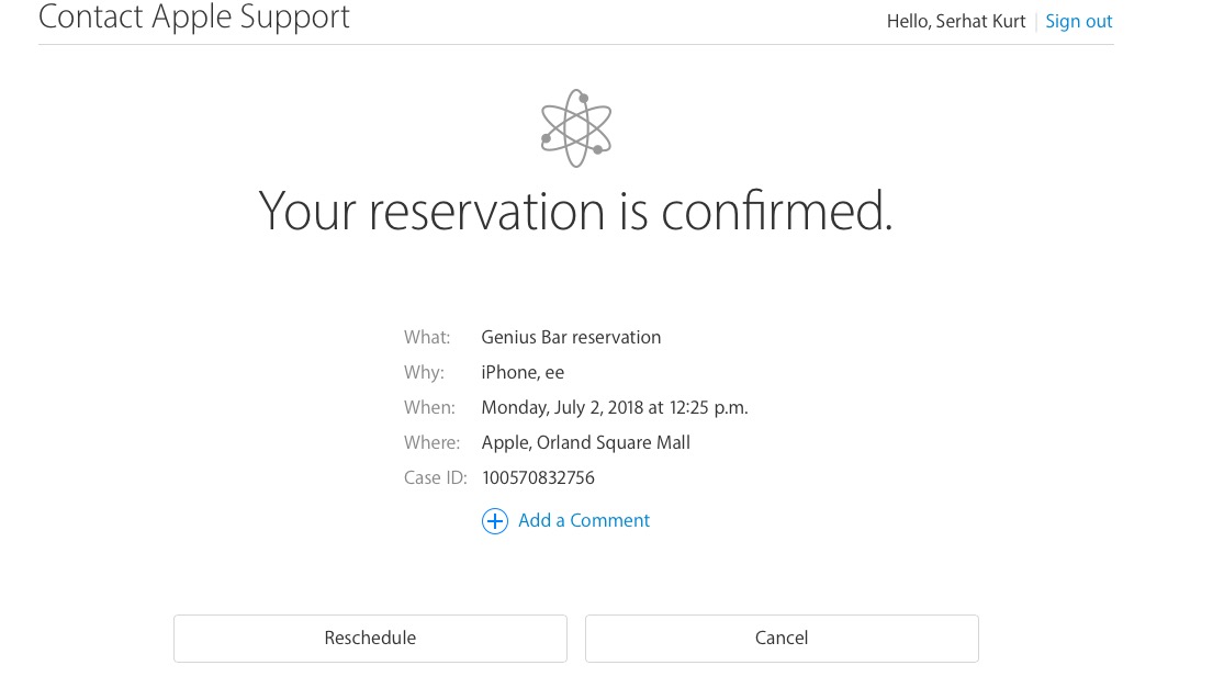 make appointment at apple store for purchase