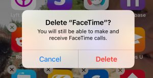 Delete FaceTime