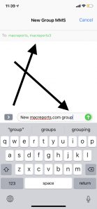 group messages iOS