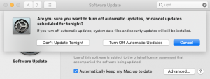 Mac Automatic Updates
