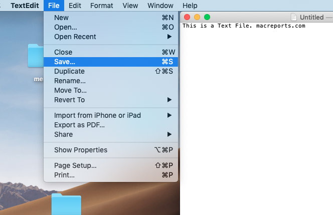 how to download a txt file on mac