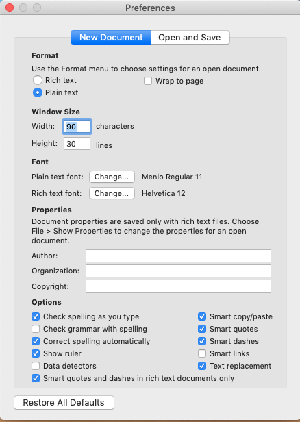 text files for mac