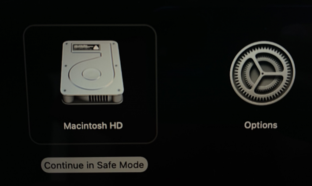 entering safe mode on mac pro