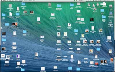 messy Mac desktop