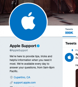 Apple Twitter Support