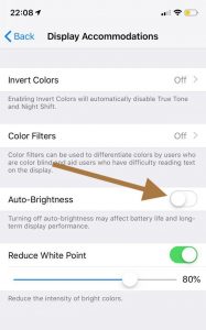 auto brightness