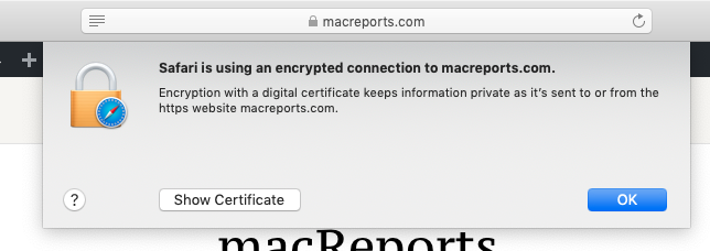 mac safari website not secure