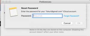 enter your iCloud password