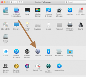 system preferences network