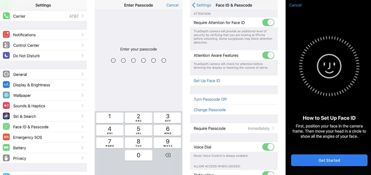 Face ID and Passcode Not In Settings - GadgetMates