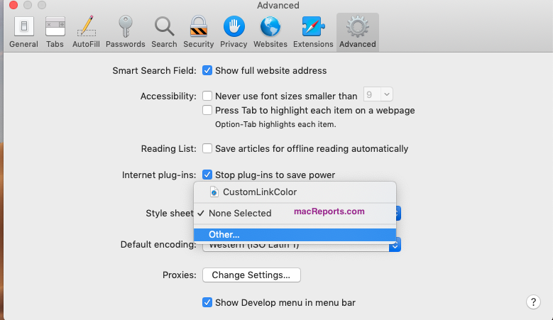 how to change safari colour on mac