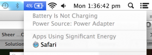 Battery is not charging error