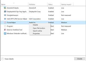 Disable iTunes Helper