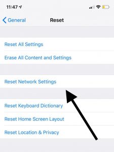 Reset Network Settings