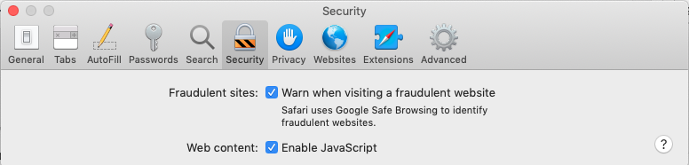 Safari security