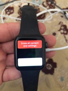 Apple Watch erase everything