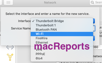 Network setting reset. Select settings на Mac.