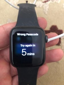 Apple Watch Wrong Passcode