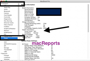 Macbook Battery Cycle