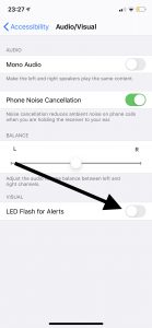 Led flash for alerts