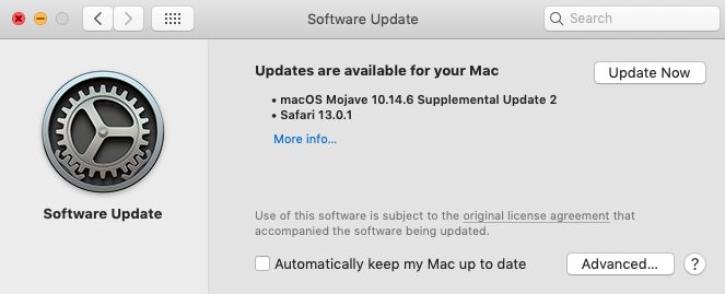 How do i check for updates on my mac book