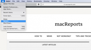 Restart your Mac