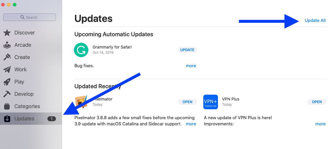 mac app store update for refunded