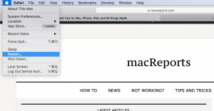 Restart your Mac