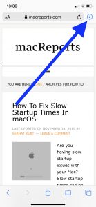 Safari Download arrow