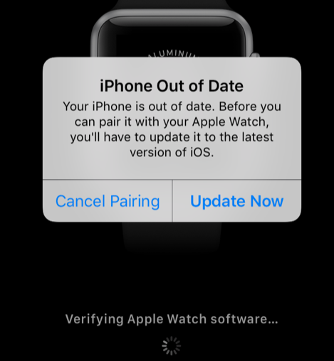 iPhone Out of Date error