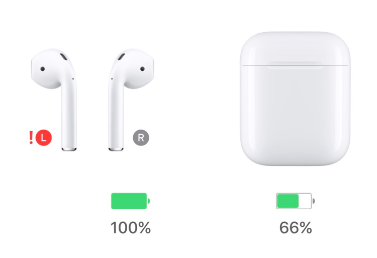 Red Exclamation On AirPods, macReports