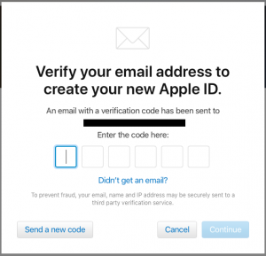 Apple ID verification