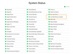 Apple server status