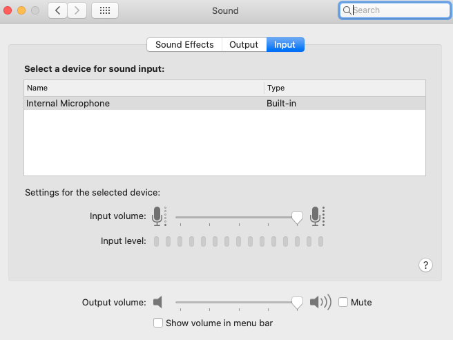 macbook mic not working