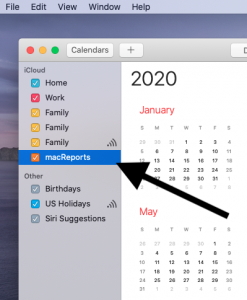 how do i open calendar on mac desktop