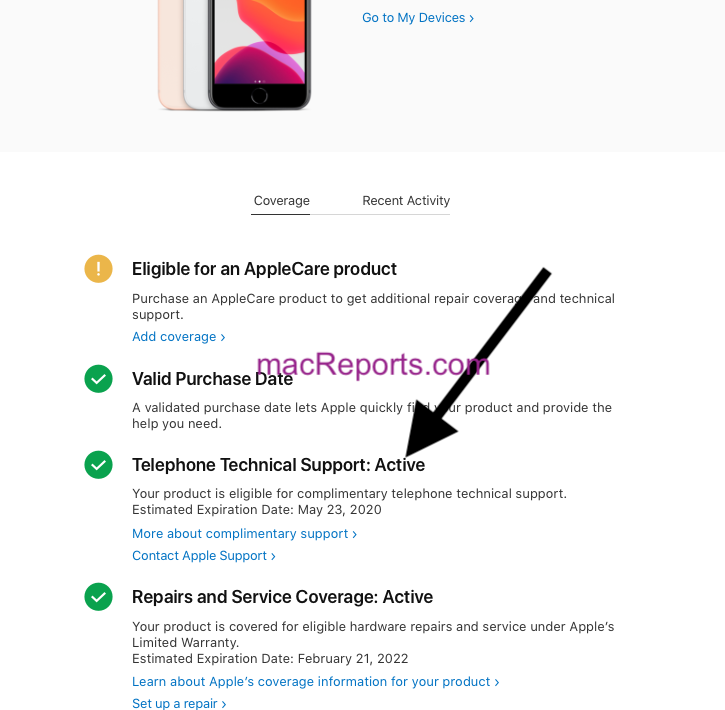 Produktion Gå glip af Ved en fejltagelse How To Check Your Apple Warranty Status • macReports