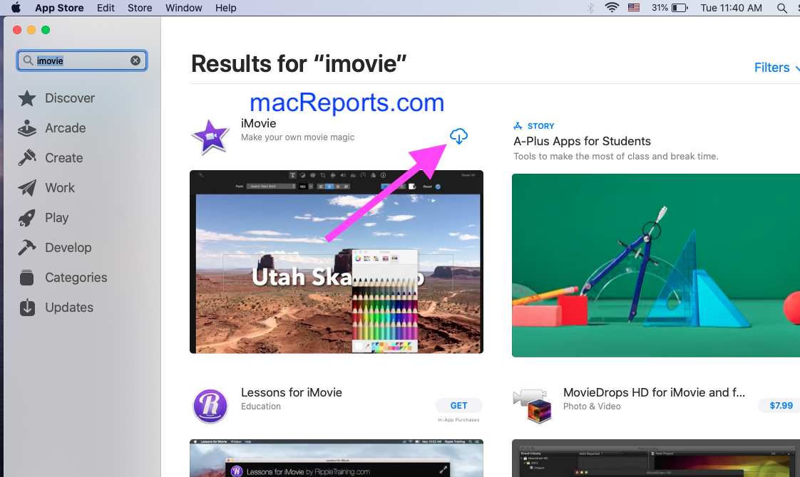 is there an imovie for windows