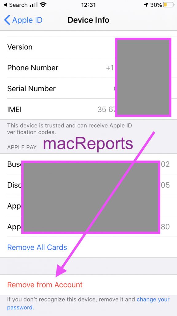 How To Remove A Device From Your Apple ID Device List • MacReports